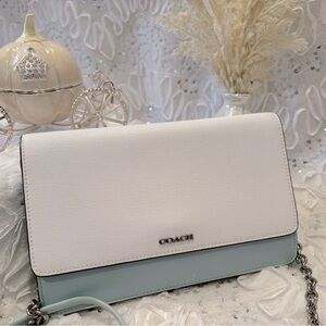 NWT COACH Saffiano Colorblock leather crossbody